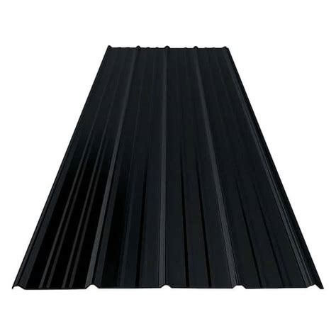 black metal sheets|12' black metal roof panels.